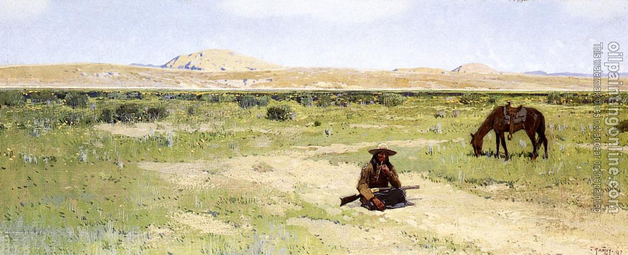 Henry Farny - A Rest in the Desert